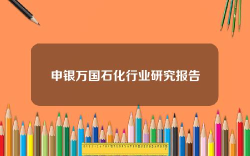 申银万国石化行业研究报告