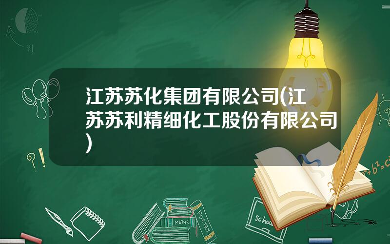 江苏苏化集团有限公司(江苏苏利精细化工股份有限公司)