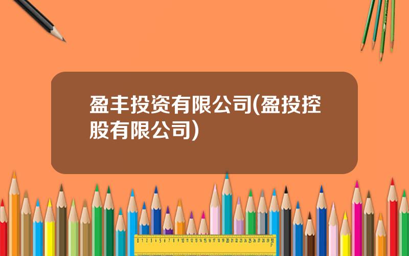 盈丰投资有限公司(盈投控股有限公司)