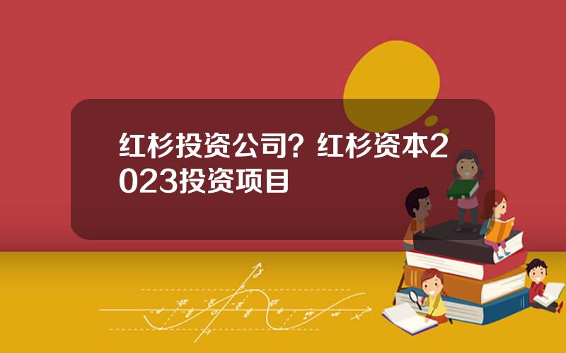 红杉投资公司？红杉资本2023投资项目