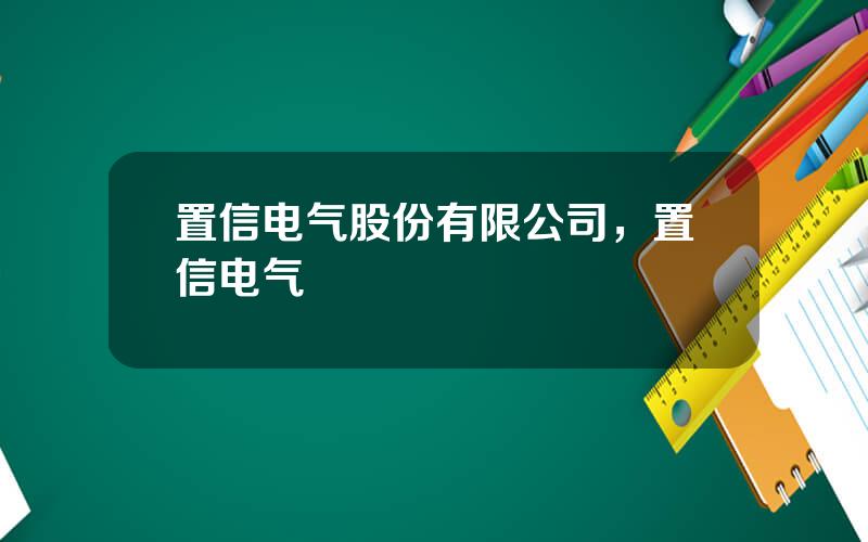 置信电气股份有限公司，置信电气